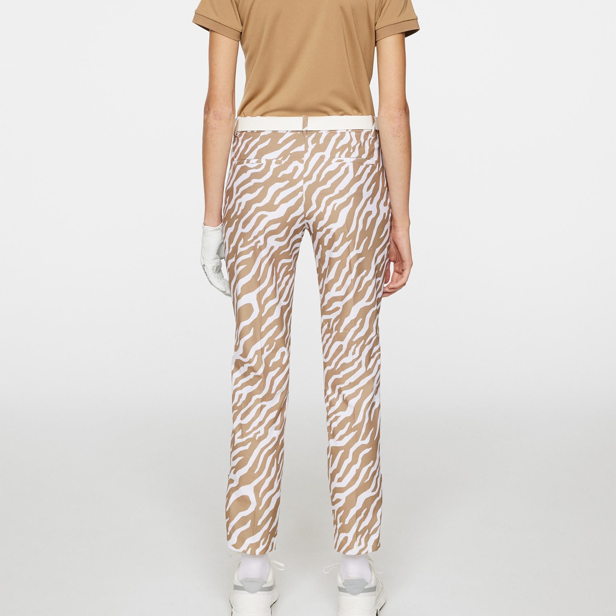 J Lindeberg Pia Print Ladies Golf Pant Tour Tiger Tigers Eye
